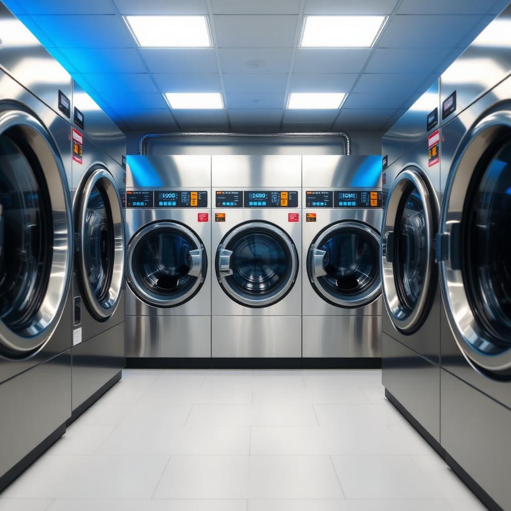 Modern industrial laundry facility